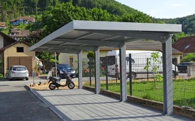 Freitragender Stahl-Carport